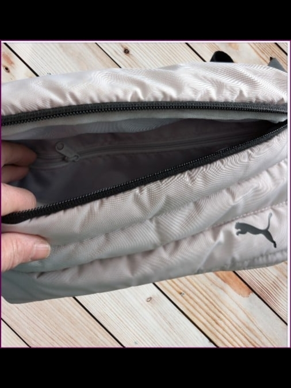 PUMA Light Lilac Quilted Crossbody Bag - Picture 3 of 5